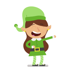 Merry Christmas Elf Laughing Cartoon GIF