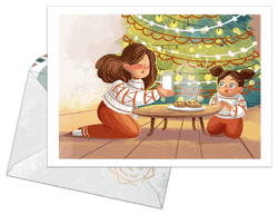 Merry Christmas Elf Santa Claus Postcards GIF