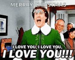 Merry Christmas Elf Will Ferrell Love You GIF