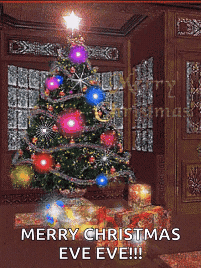 Merry Christmas Eve Eve Christmas Tree GIF