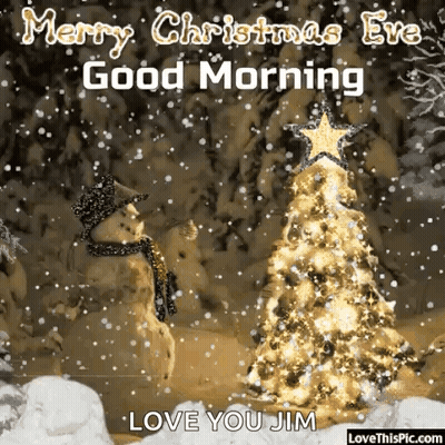 Merry Christmas Eve Love You Jim GIF