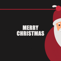 Merry Christmas Eve Passing Santa GIF