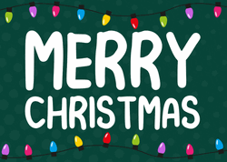 Merry Christmas Eve Simple Greetings GIF