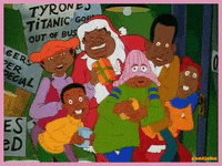 Merry Christmas Fat Albert With Friends  GIF