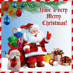 Merry Christmas From Santa And His Friends GIF