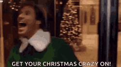 Merry Christmas Funny Crazy Elf Will Ferrell GIF
