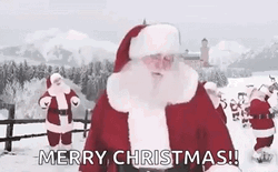 Merry Christmas Funny Santa Claus Dab Gesture GIF