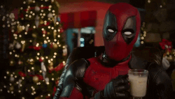 Merry Christmas Funny Spiderman Drink Your Milk GIF
