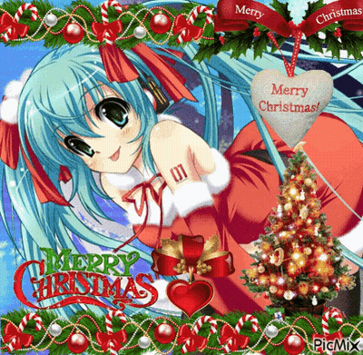 Merry Christmas Girl in Santa Outfit