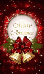 Merry Christmas Greeting Red  GIF
