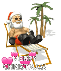 Merry Christmas In July Santa GIF
