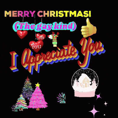 Merry Christmas Message Thumbs Up GIF