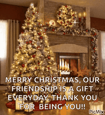 Merry Christmas Our Friendship Gift Everyday GIF