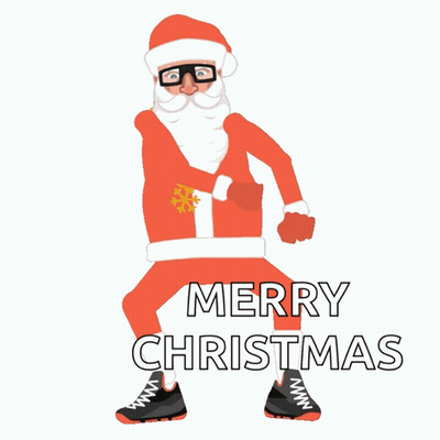 Merry Christmas Santa Claus Greeting Card GIF