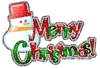 Merry Christmas Sign With Snowman Sticker