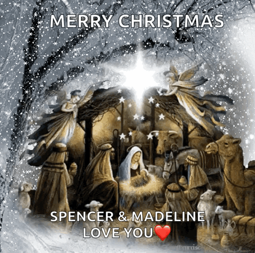 Merry Christmas Spencer And Madeline Love You GIF