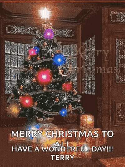 Merry Christmas To All Wonderful Day Message GIF