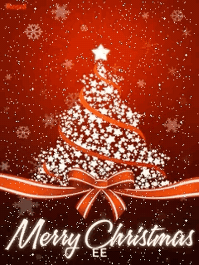 Merry Christmas Tree Card GIF