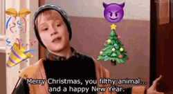 Merry Christmas You Filthy Animals GIF