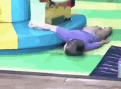 Merry Go Round Dragging Kid GIF