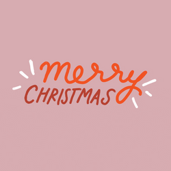 Merry Xmas Purple Background Illustration GIF