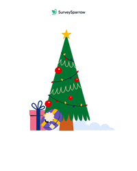Merry Xmas Snowman Peeking GIF