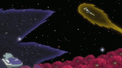 Meruem And Netero Fighting Outer Space GIF