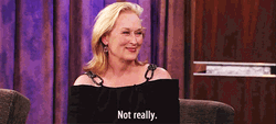 Meryl Streep I Don't Think So That's Funny GIF