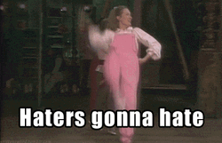 Meryl Streep In Pink Overalls Dance Haters GIF