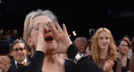Meryl Streep Shout Out GIF