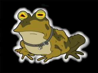 Mesmerizing Hypnotoad Silver Glow GIF
