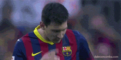 Messi Blowing His Nose