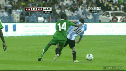 Messi Opponent Tripped Soccer Game