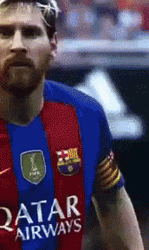 Messi Sweet Flying Kiss GIF