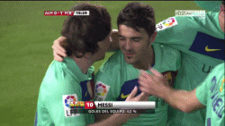 Messi Warm Hug Teammate