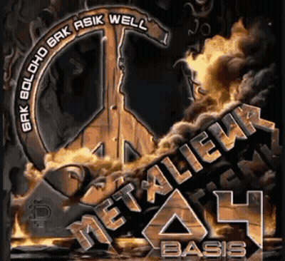 Metal Ash Basis Logo With Peace Sign GIF