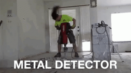 Metal Detector Doing Construction GIF