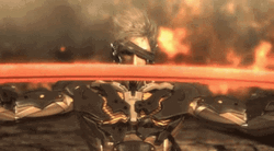 Metal Gear Raiden Closing Sword GIF