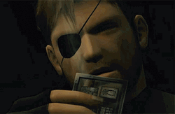 Metal Gear Solid Character Snake Smoking