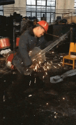 Metal Guitar Spark Effect GIF