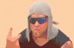 Metal Man Wearing Persian Headband GIF