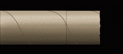 Metal Pipe With Swirl In The Middle GIF