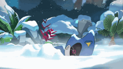 Metal Sonic Snow GIF
