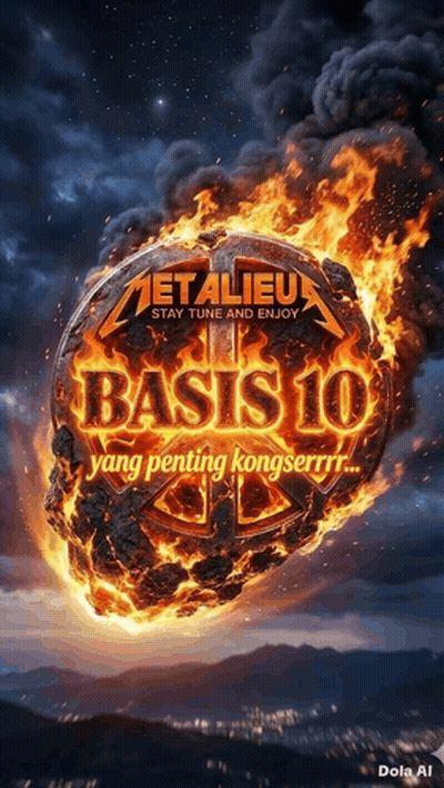 Metallica Basis 10 Burning Rock Poster GIF