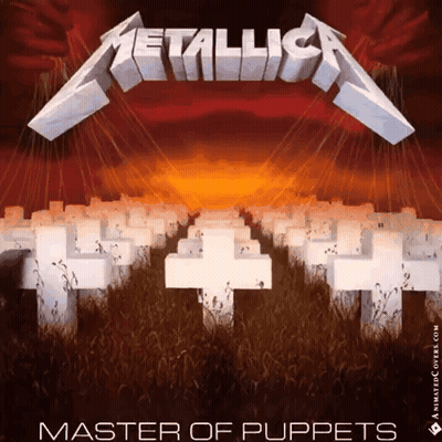 Metallica Master Of Puppets Cemetery Cover GIF