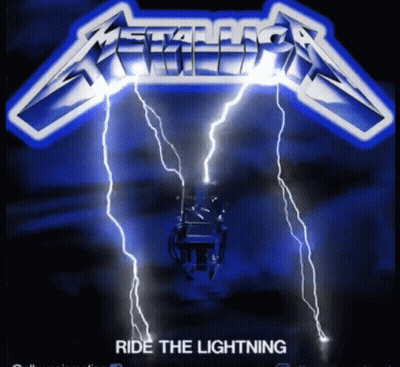 Metallica Ride The Lightning Album Lightning Bolt GIF