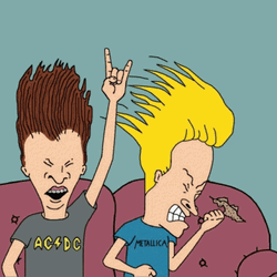 Metallica Shirt Beavis And Butt-Head  GIF