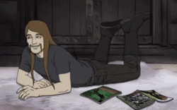 Metalocalypse Chilling On The Floor GIF