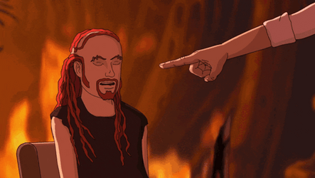 Metalocalypse Hand Pointing Pickles GIF