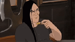 Metalocalypse Nathan Eating Fast GIF